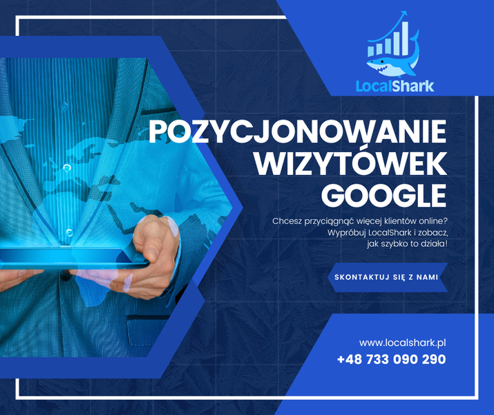 Zdjęcie na okładce dla LocalShark - obsługa i pozycjonowanie wizytówek Google | Pozycjonowanie lokalne